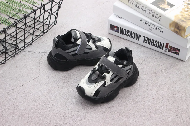 Children Casual Shoes Girls Sneaker For Running Boys Casual Shoes Outdoor Anti-Slippery Leather Kids Shoe Sneaker 1-6Y