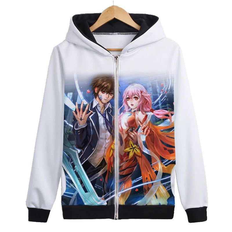 Аниме GuiltyCrown игра косплей костюм с капюшоном цифровая печать зима карнавал Хэллоуин школьная форма