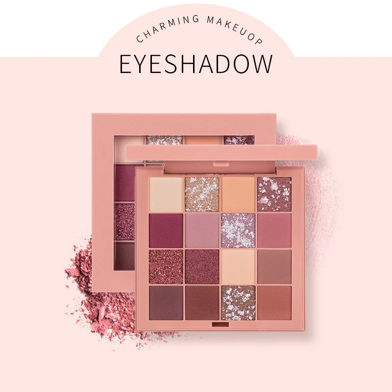 16 Color Eye Shadow Eye Shadow Tray Colorina Pro-Atist Brand Matte Eye Shadow For All Skin Type