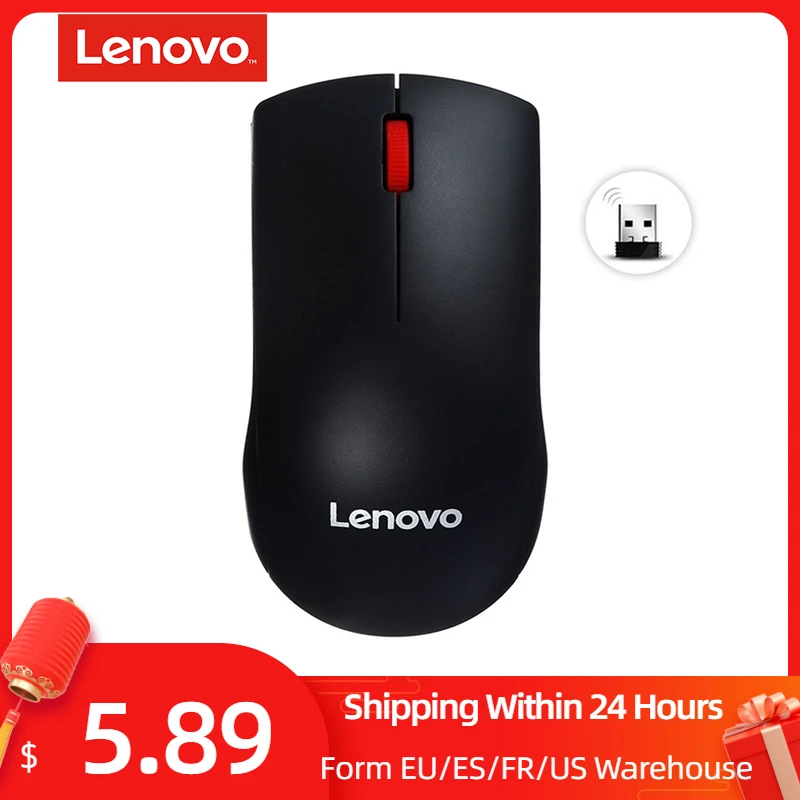 Lenovo M120 Pro Wireless Mouse 2.4GHz Laptop Mouse with USB Receiver Lightweight Ergonomic Optical Wireless Mouse Mice  for PC
