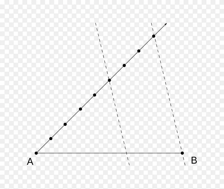 截距定理线段三角形比 分界线png图片素材免费下载 图片编号 Png素材网
