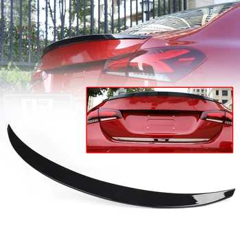 

For Mercedes Benz W177 A-Class 2019 Car Rear Spoiler Trunk Boot Wing Lip Tail Trim ABS Plastic Gloss Black