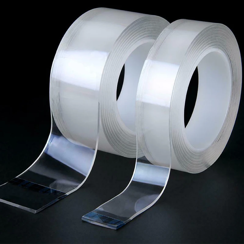 

1/3/5m Reusable Double-Sided Adhesive Nano Traceless Tape Removable Sticker Washable Transparent Adhesive Tapes Dropshipping