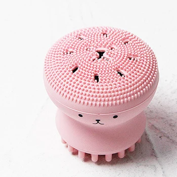 

Cute Octopus Shape Facial Cleansing Brush Face Massager