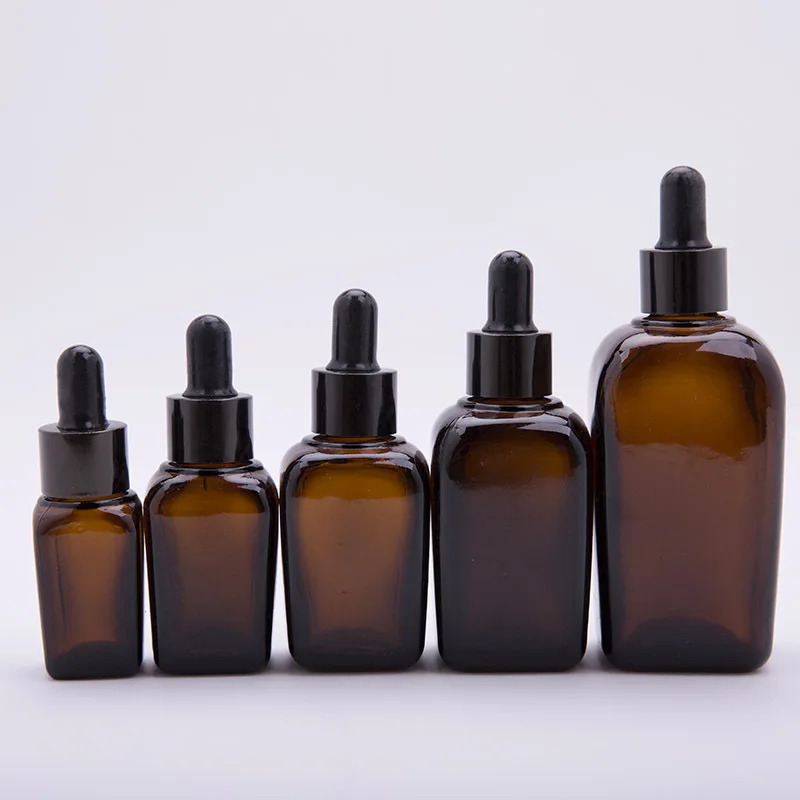

Amber Glass 15-100ml Liquid Reagent Pipette Bottle Eye Dropper Drop Aromatherapy Oil Container Travel Essential Oil Bottle