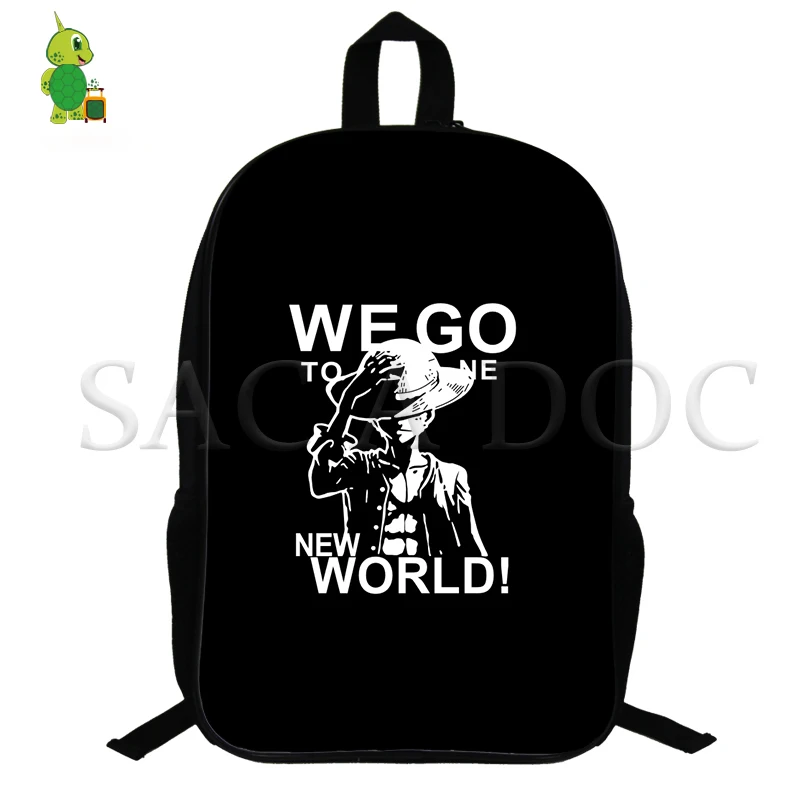 Аниме one piece D. luffy рюкзак для мальчиков и девочек Mochila школьные сумки для подростков 14,5 дюймов Рюкзак на заказ дорожные сумки