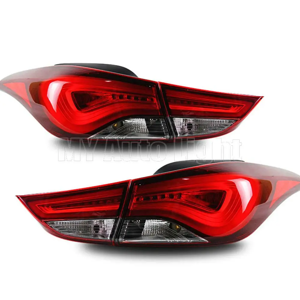 Светодиодный задний светильник s для hyundai Elantra 2011-2013 задний светильник дымчатый красный