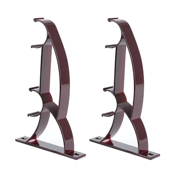 

Heavy Ball Buckle Tie Back Curtain Accessories Home Decor Curtain Holders Durable Base Rod Pole Curtain Double Rod Holder