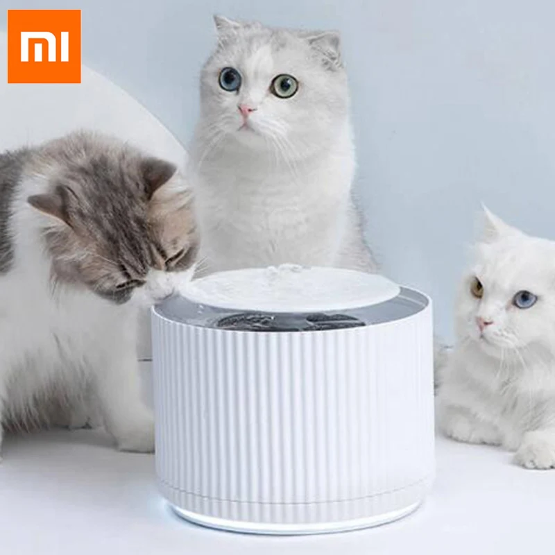 2019 Xiaomi 1.88L емкость Smart Cat диспенсер для воды низкий уровень шума 5 Глубокая очистка 360 градусов Открытый питьевой лоток