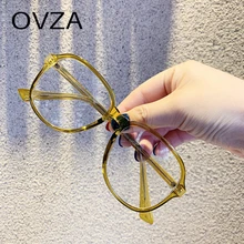 OVZA очки пилота с прозрачными очками Женские Модные оптические очки оправа для мужчин оправа для очков Классический стиль S4060