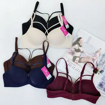 

Female Elegant Bra B Cup Women Sexy Seamless Adjustable Bra Full Cup Thin Underwear Bra Lace Bralette Underwire QHAG New