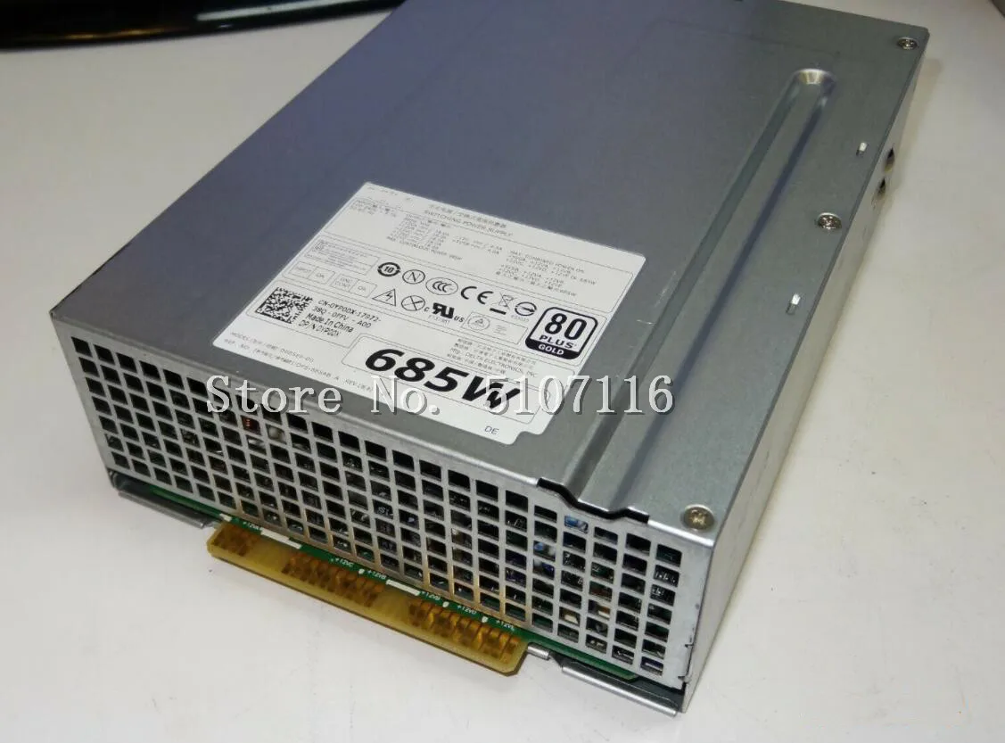 Для D685EF-00 685 Вт блок питания будет полностью протестирован перед отправкой