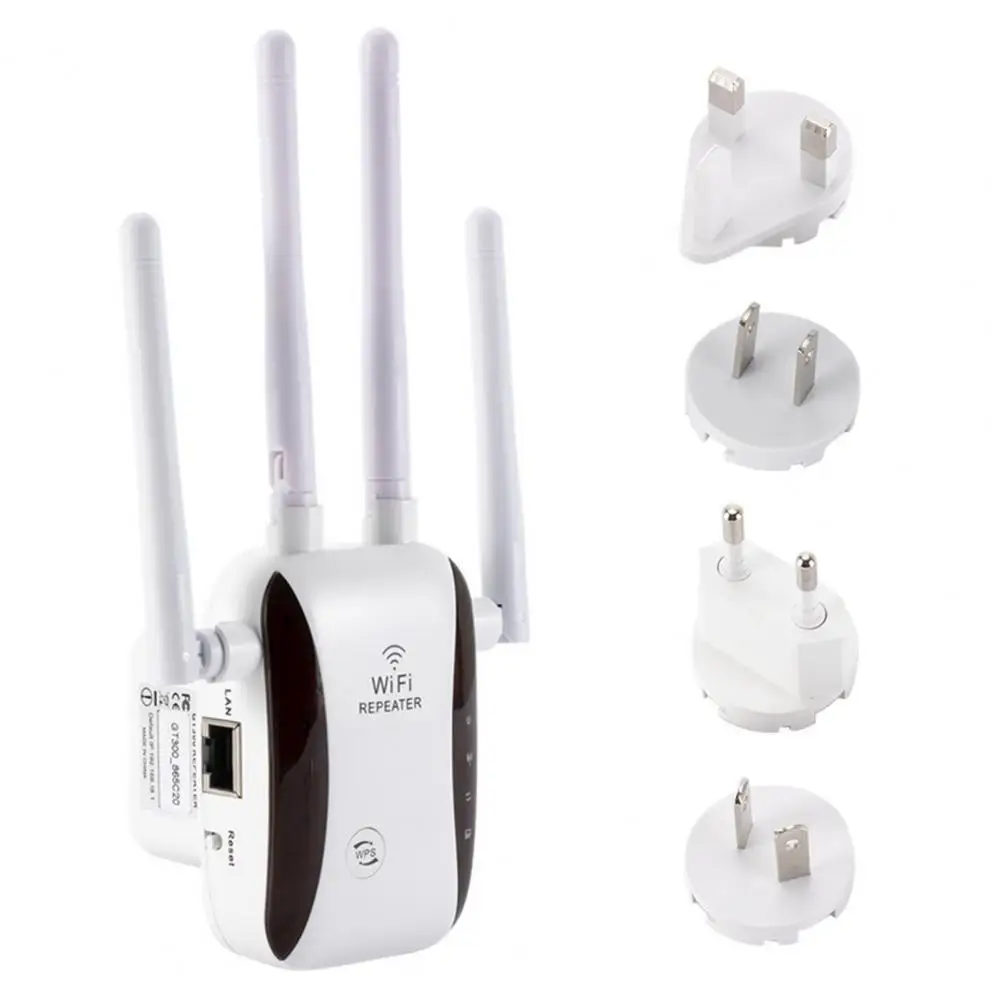 GT300 Wireless Repeater Wifi Router 300M Signal Amplifier Extender 4 Antenna For Home Office | Мобильные телефоны и