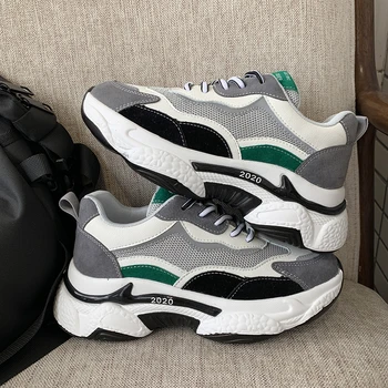 

Lans Women 5cm Platform Sneakers Increased Mixed Colors Training Girls Shoes Sport Athletic Female Woman Running Shoes