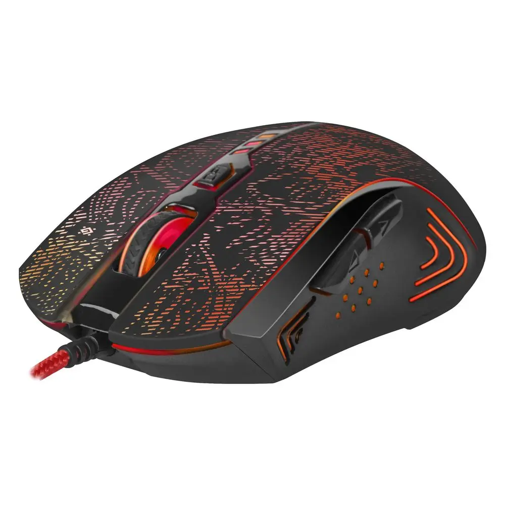 Компьютерная мышь Defender OverLord GM-890 черная, 3200dpi,мышь