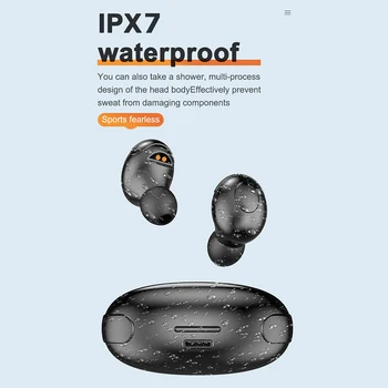 

T5 Bluetooth Wireless Earphones Calling In-Ear Headphone Easily Carrying IPX7 TWS Sports Music Lightweight Earphone Part