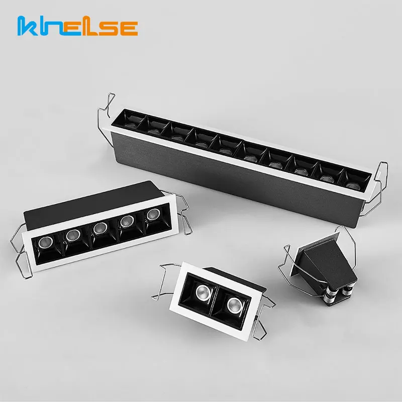 Встраиваемые светодиодные линейные лампы с регулируемой яркостью светильники