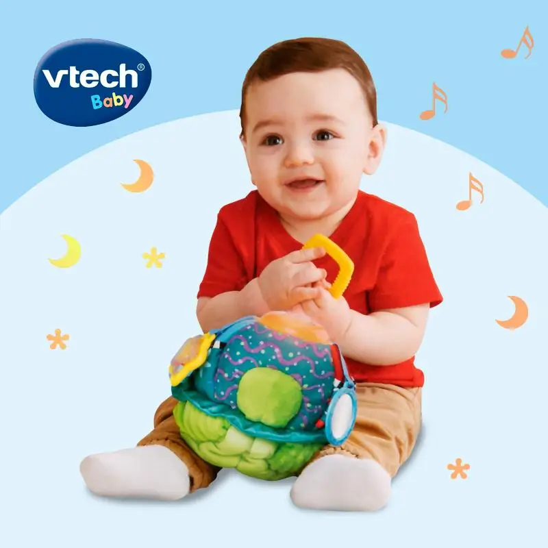 VTech-Детские Peek и играть черепаха Фирменная Новинка 3+ игрушка месяцы 2-в-1 из-за мягкого и сенсорные черепаха