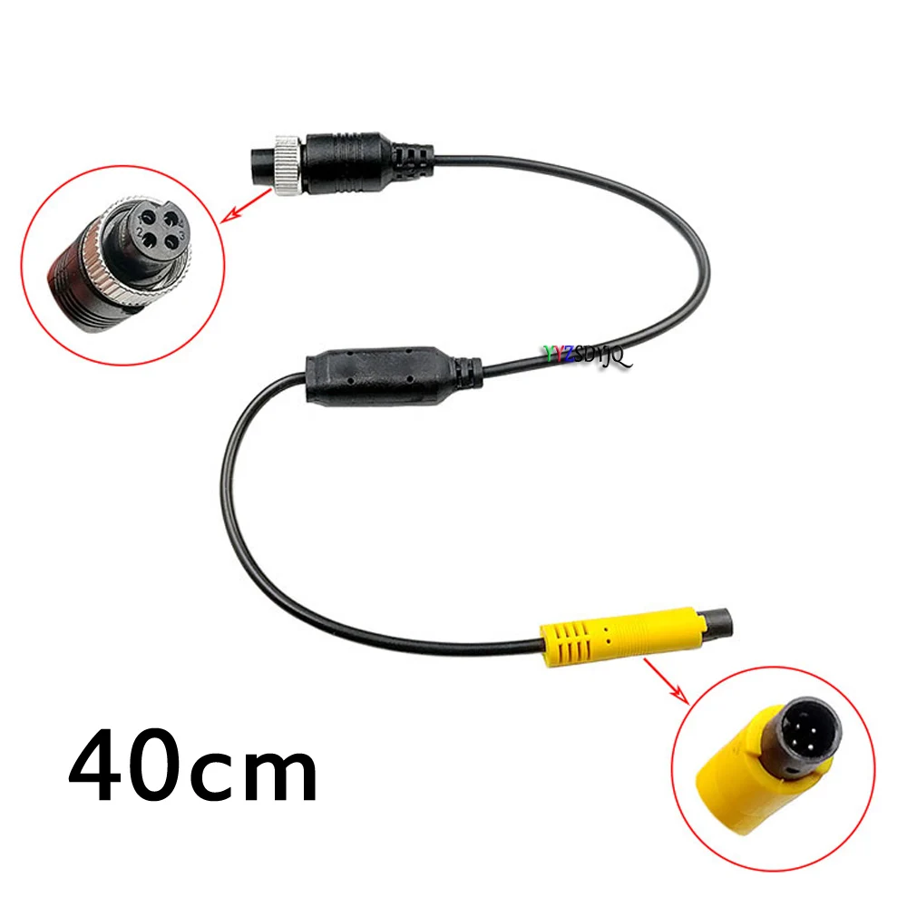 AHD Car Video Cable 4PIN For Car Rear View Camera Aviation Head to