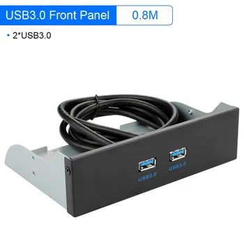 

2 Port USB 3.0 5.25 inch Computer Case CD ROM Drive Bay Front Panel