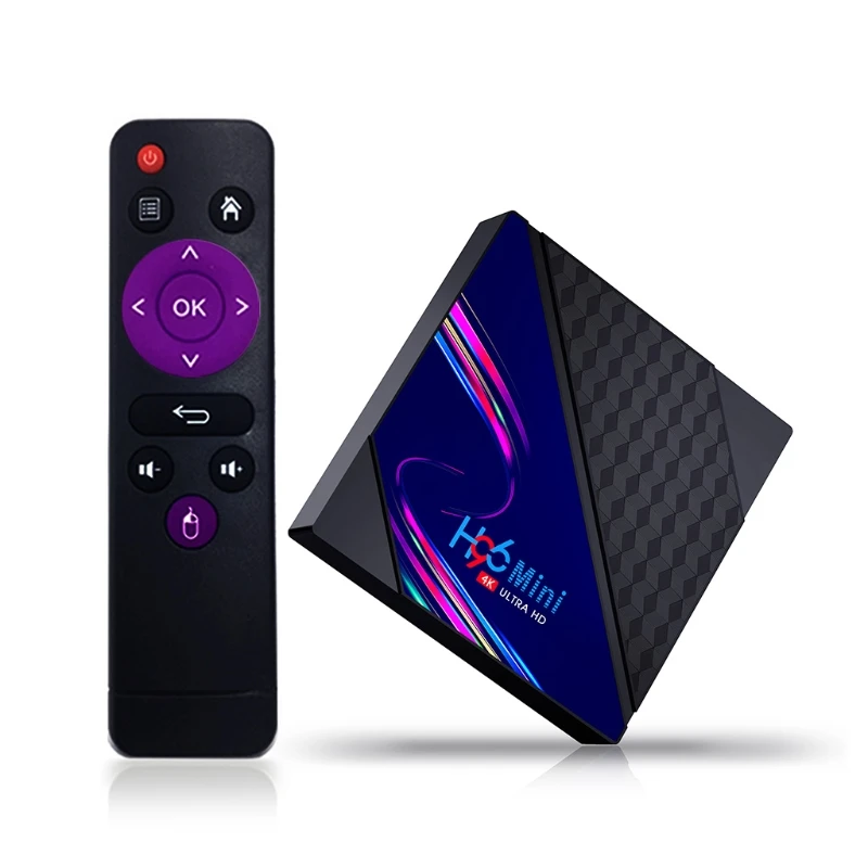 Высокое качество Новые H96mini V8 RK3318 и ройд 10 0 Smart TV Box 2 4G &amp 5G двухъядерный процессор