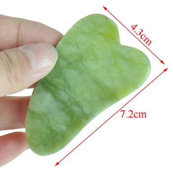 

Natural Aventurine Jade Stone Guasha Board Natural Stone Scraper Chinese For Face Neck Body Acupuncture Pressure Therapy 5 Types