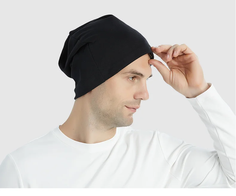 New anti-electromagnetic radiation 100% silver fiber sleep cap Mobile phone, computer, TV, Micro-wave oven EMF shielding cap mens skully beanie