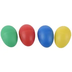 4 цвета пластиковая ударная игрушка, музыкальное яйцо Маракас яичные Шейкеры Детские игрушки