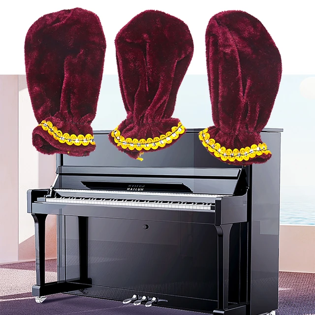 3Pcs Piano Pedal Dust Cover, Universal Piano Protection Dustproof