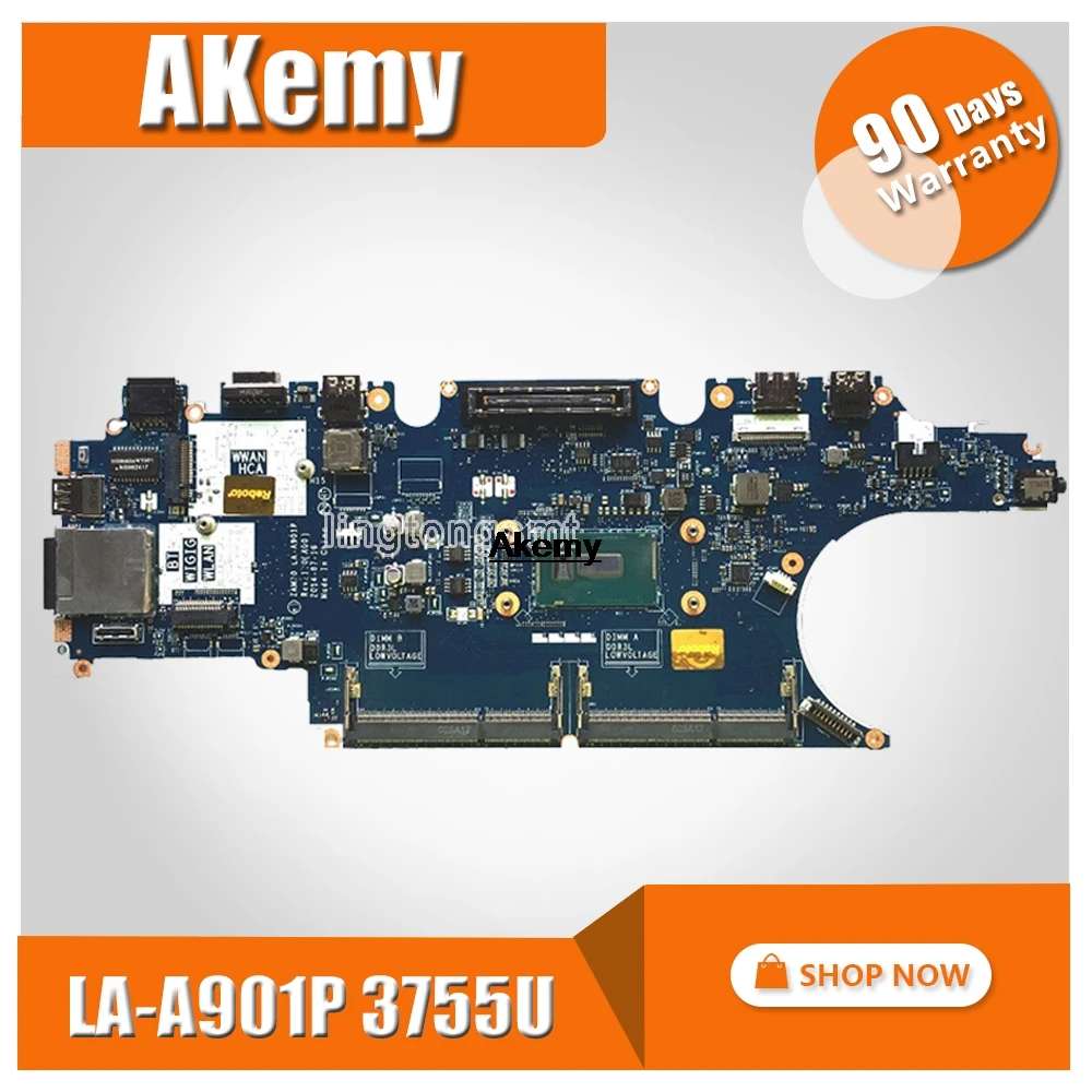 Материнская плата для ноутбука DELL Latitude 15 E5450 SR211 3755U cpu ZAM70 LA-A901P протестирована на