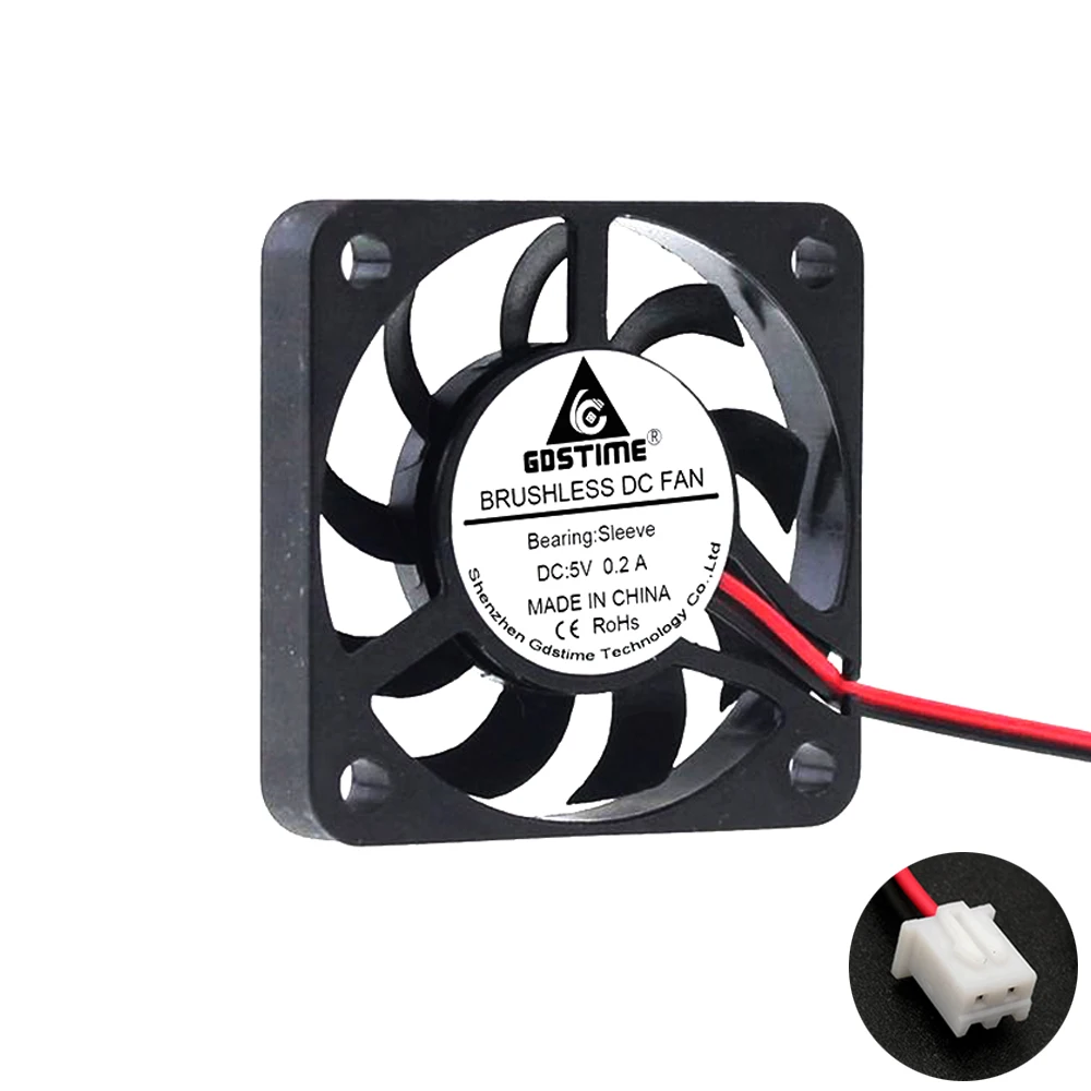 4007 бесщеточный ультратонкий вентилятор DC 5V 12V 4cm 40mm 40X40X7mm микро DC охлаждающий вентилятор ПК cpu Радиатор VGA кулер - Цвет: 5V   XH2.54   2Pin