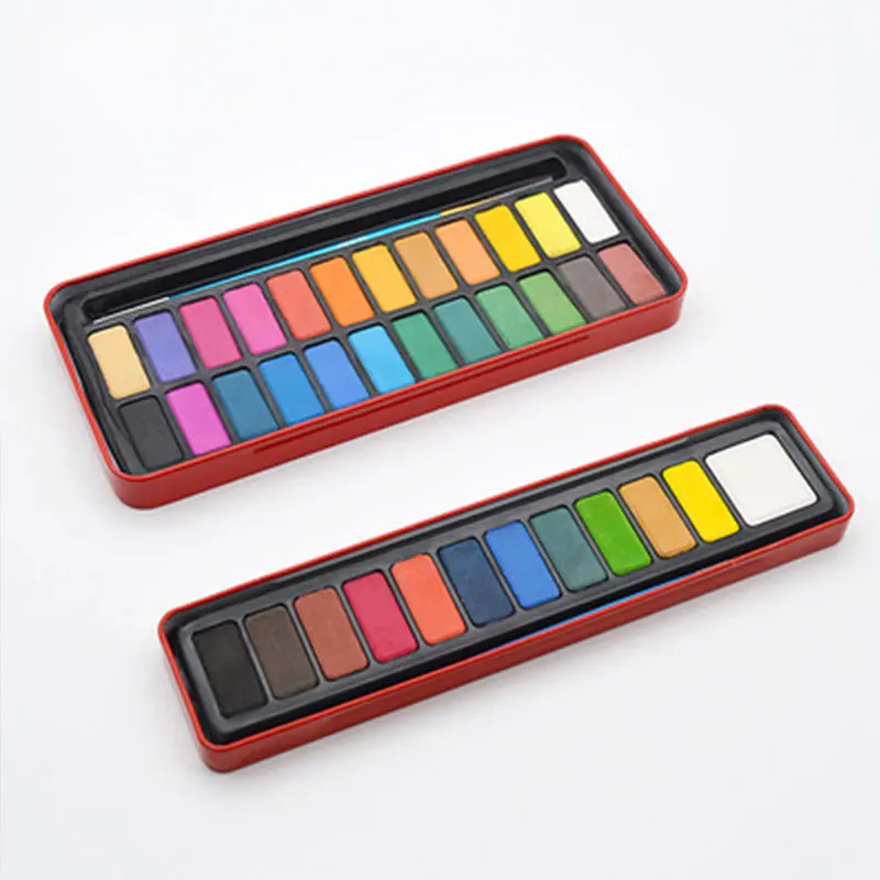 

24 color Professional Fabric Colours Paint Non Toxic12 Colors 6ml Color Set Textile Painting Colors Pigments Toys Free For Brush