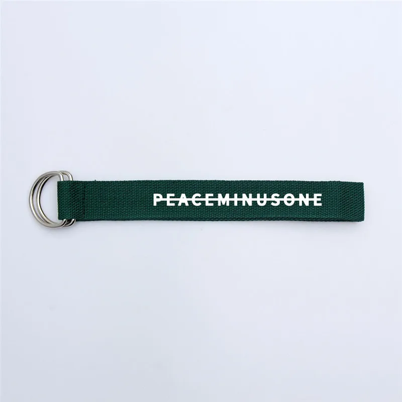 GREEN KPOP G-Dragon 8 различных цветов пояс с надписью «peaceminusone» Kwon Ji Young - Цвет: GREEN