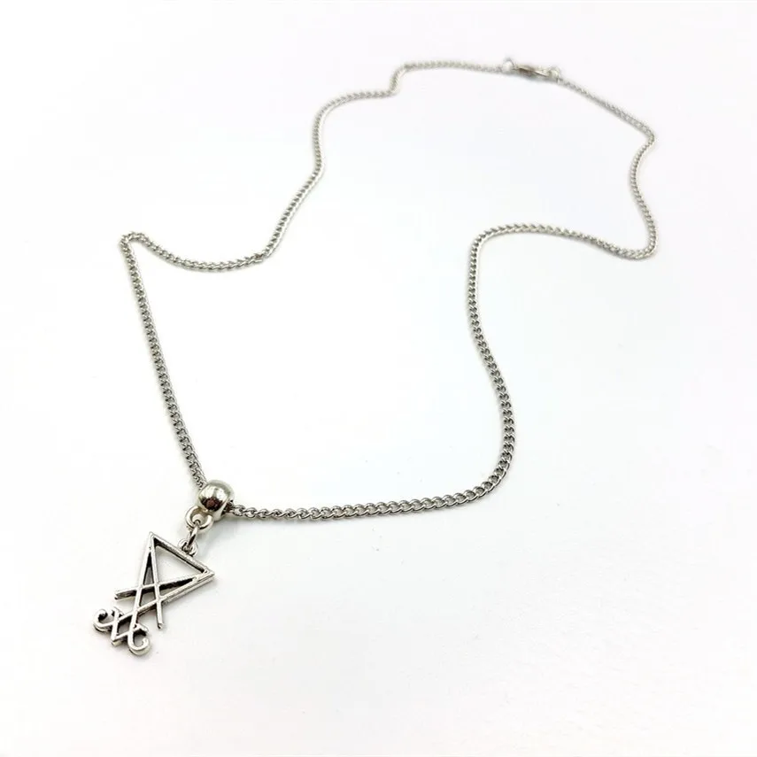 Collar mini Lucifer de moda para mujer 2025: colgante con logotipo pequeño y lindo con símbolo de regalo impreso gótico_voghion.com
