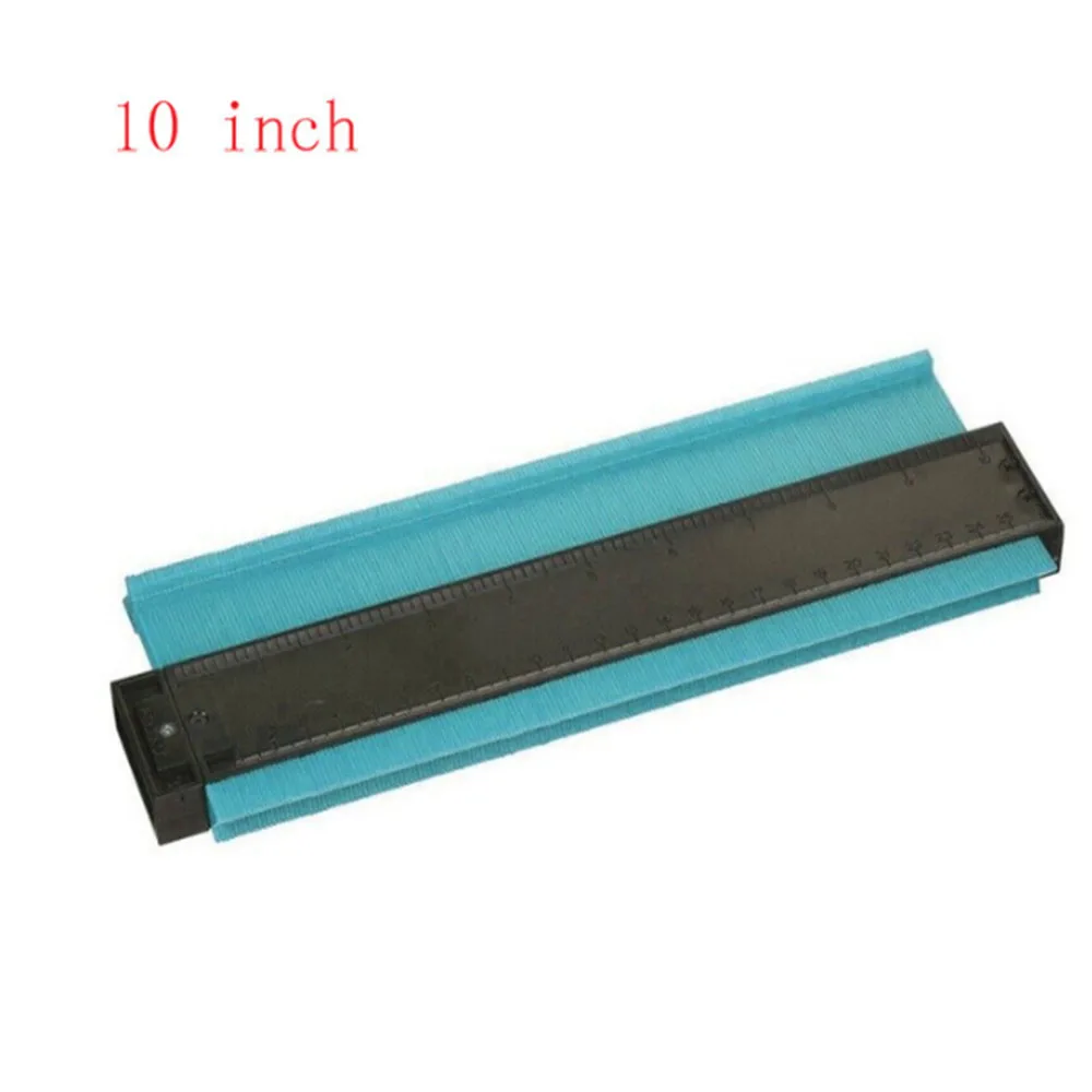 10inch green Woodworking 5 Inch /10 Inch Plastic Profile Copy Gauge Contour Gauge Duplicator Tiles Wood Marking Tool Tiling Laminate Tool - Цвет: 10inch green