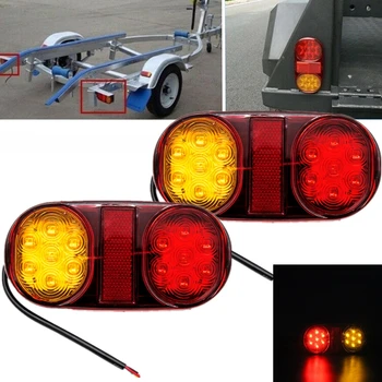 

Car Styling 14Leds LED Truck Trailer Rear Tail Stop Brake Reverse Turn Signal Light Indicator Lamp 12V 24V Universal