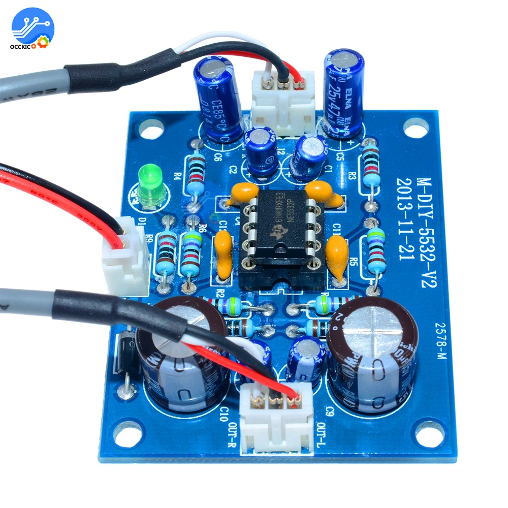 NE5532 OP AMP стерео аудио усилитель доска DIY kit для колонок звуковое оборудование