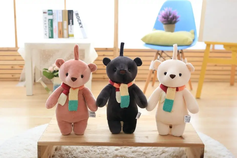 35cm/60cm Kawaii Teddy Bear Soft Kids for Baby Girls Stuffed S Plush Doll Toy Kid Gift