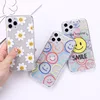 Cartoon Smiley and Daisy silicone phone case for iphone 12 pro max mini 7 x xr xs max 8 plus 11 cute cover shell