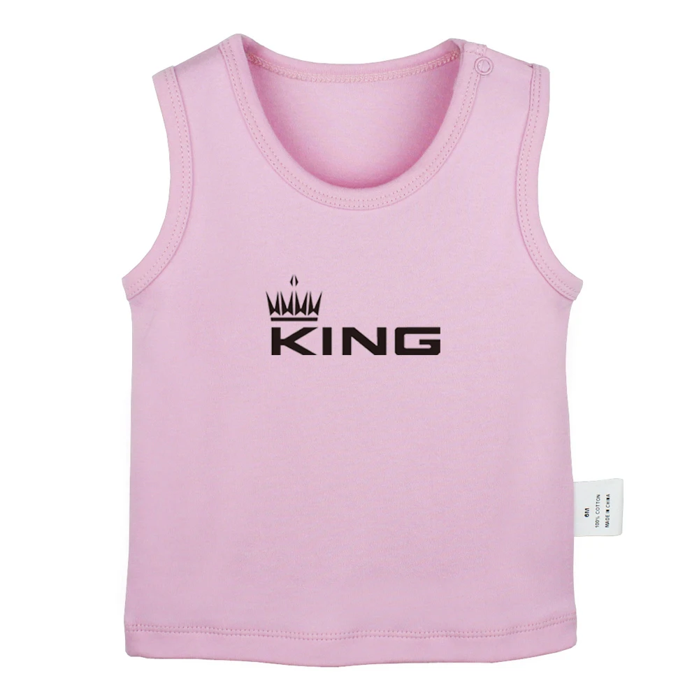 King Of The Hammers Drape Kings Queen's Birthday Design Newborn Baby Tank Tops Toddler Vest