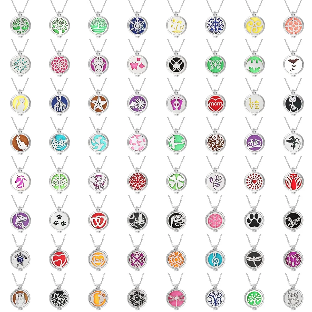 10pcs/lot Wholesale New Aromatherapy Jewelry Tree of Life Aroma Necklace Essential Oils Diffuser Pendant Locket Gift | Украшения и