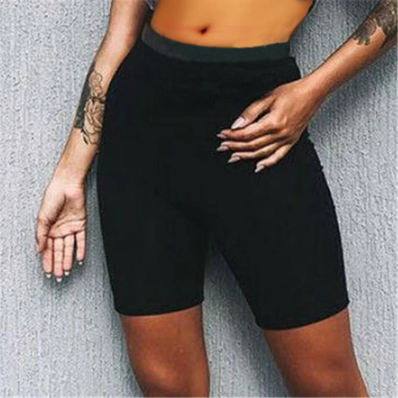 Women Stretch Biker Bike Shorts Workout Spandex Leggins Knee Length