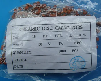 

Free Delivery. 1 1000 15 15 p pf 50 v ceramic capacitor