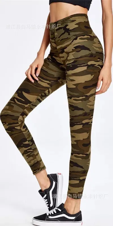 Camouflage Женские осенние новые женские сексуальные женские брюки с принтом для Хэллоуина, рождественские крутые праздничные леггинсы, штаны для мамы - Цвет: Camouflage