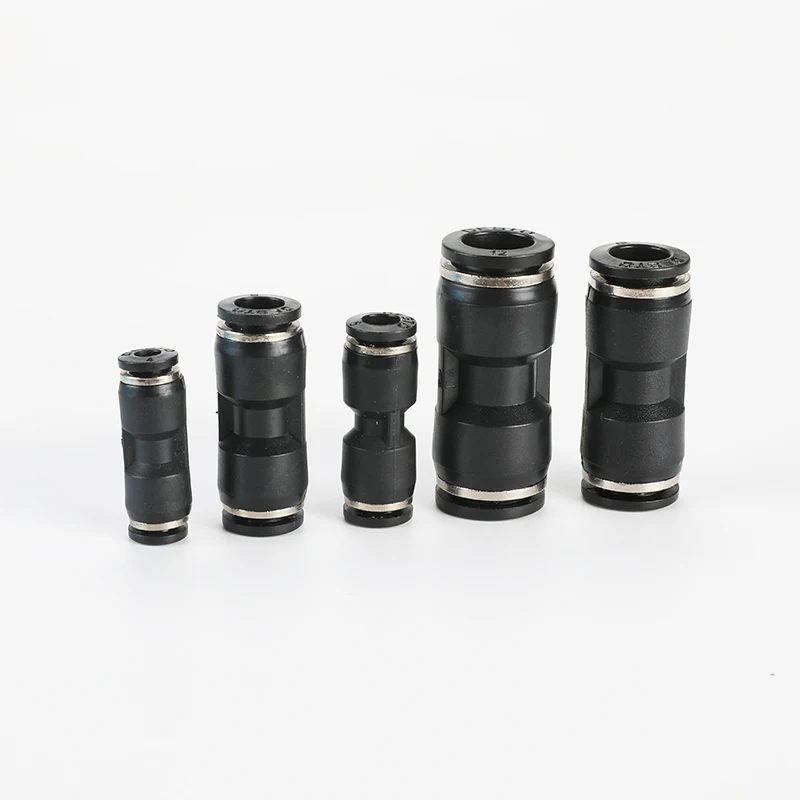 

PU Pneumatic Push in Fitting Straight Pipe Union for Tube OD 4/6/8/10/12/14/16mm Air Fitting Pneumatic Quick Connector Fittings