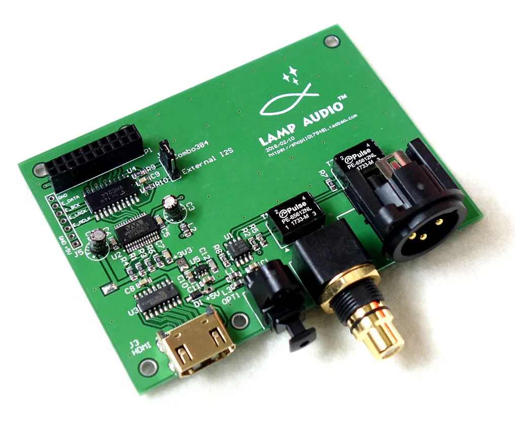 XMOS USB цифровой интерфейс I2S/IIS волоконный коаксиальный HDMI SPDIF AES Выходная плата