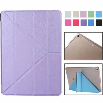 

Case for New iPad 9.7 inch 2017 2018 Release Model A1822 A1823 A1893A1954 Soft Silicone Bottom PU Leather Smart Cover Auto Sleep