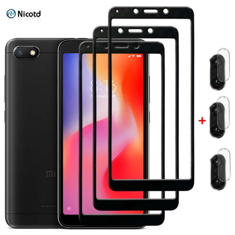 Tempered Protective Glass On For Xiaomi Redmi 6 6a 7 7a 8 Camera Lens Note Pro 8T Cover Film | Мобильные телефоны и