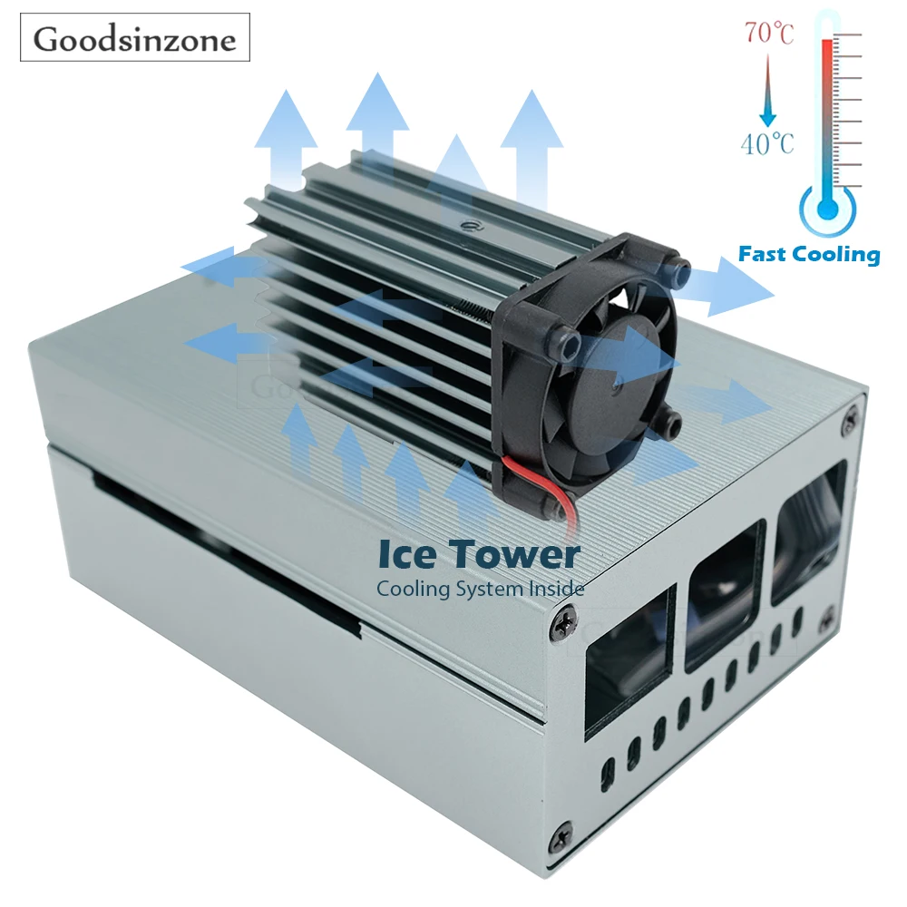 Torre de refrigeração raspberry pi 4 com