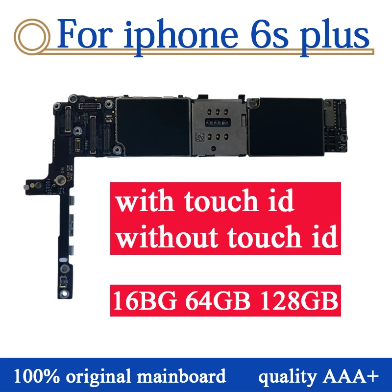 

Factory original Motherboard For iPhone 6S Plus 6sp Unlocked Mainboard With Touch ID Logic Board with IOS system Panel,NO iCloud